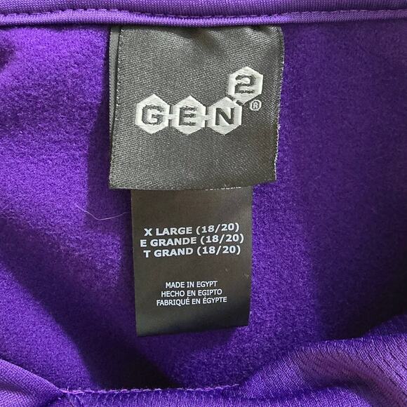 Gen2 LSU Tigers Purple Hooded Sweatshirt Youth Size XL 18/20 - Picture 9 of 11